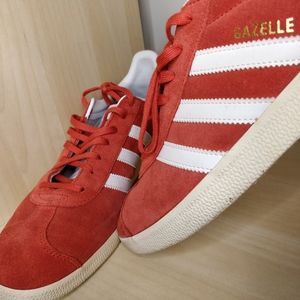 Adidas Gazelle Red & White, Cream 11.5